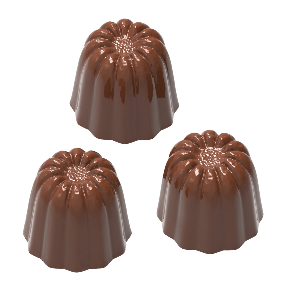 Schokoladenform Cannelé 3 fig.