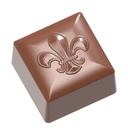Chocolate mould square Fleur de Lys
