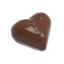 Chocolate mould heart facet double