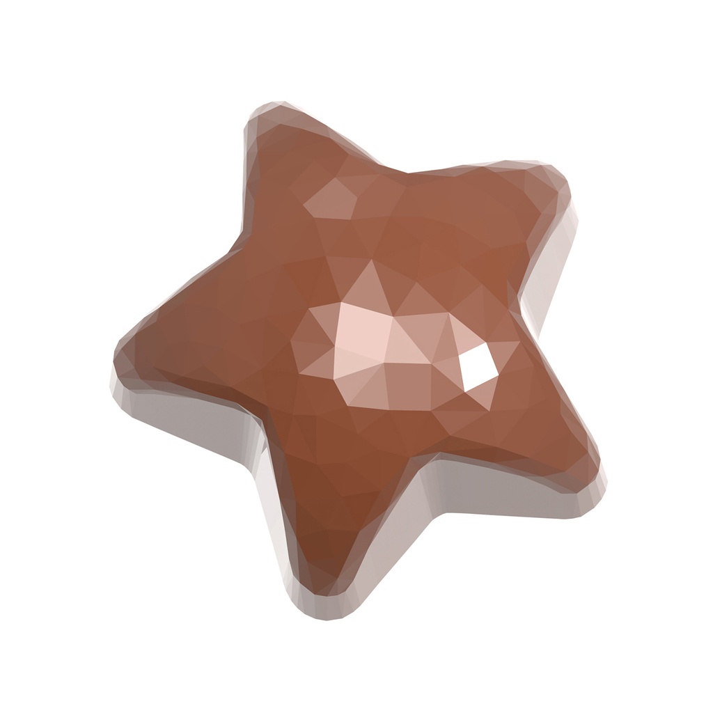[1922CW] Chocolate mould star facet