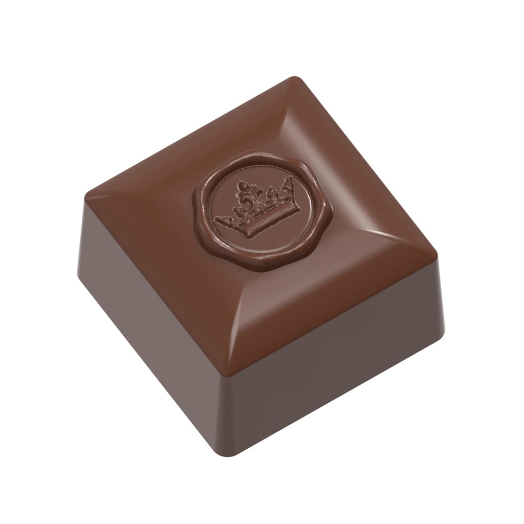 Stampo di cioccolato quadrato con impronta canone