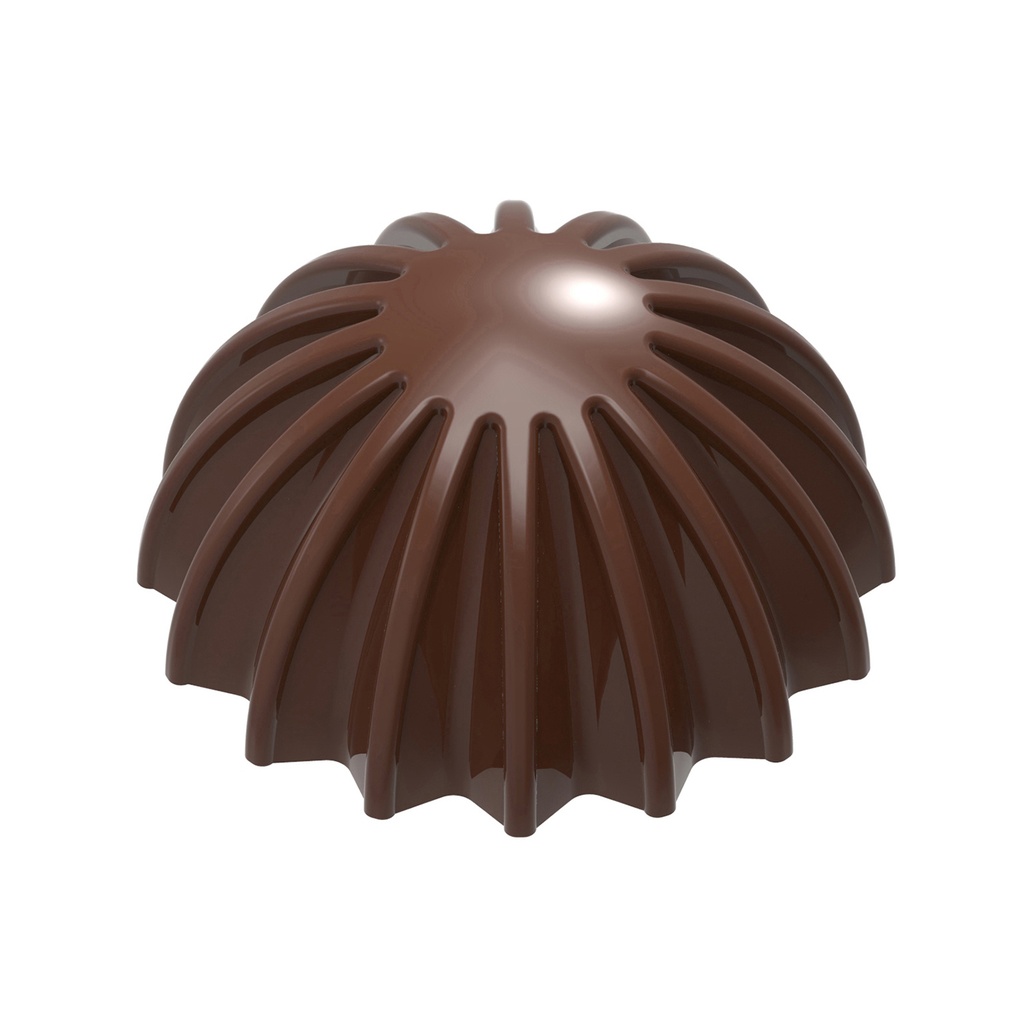 Chocoladevorm halve bol plissé