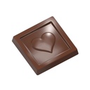 Chocolate mould caraque heart