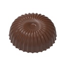 Chocoladevorm bol plissé afgeplat