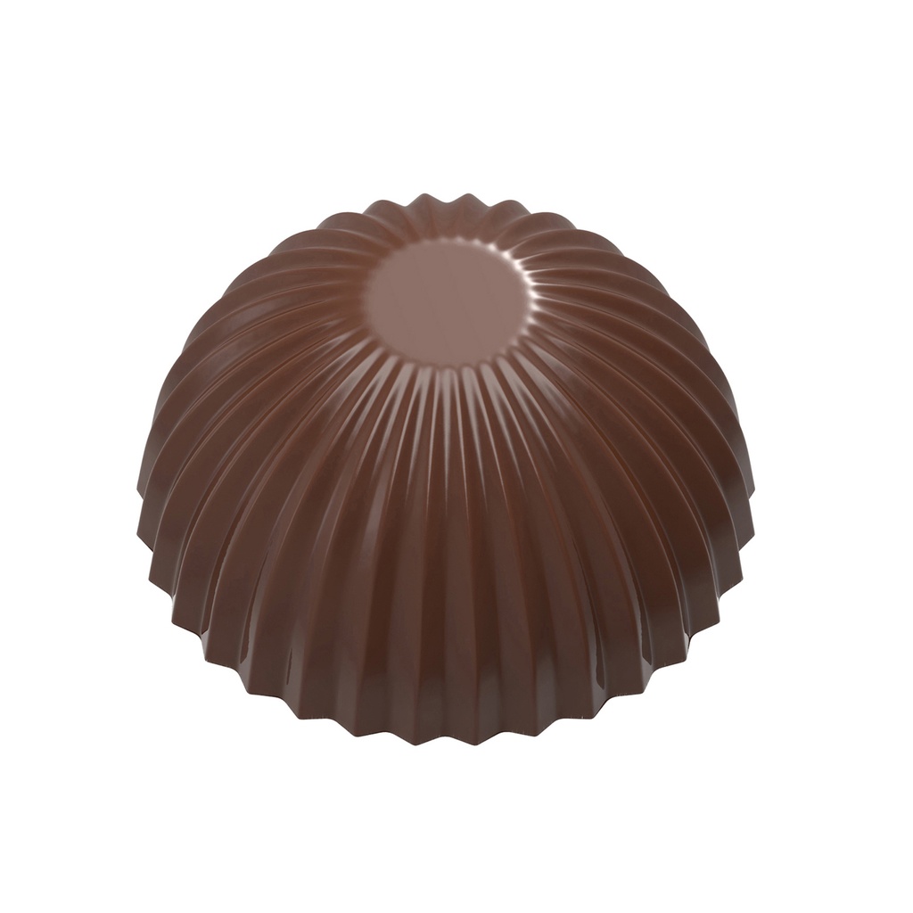 Stampo di cioccolato fondo uovo plissettato