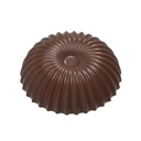 Chocolate mould Christmas ball pleated