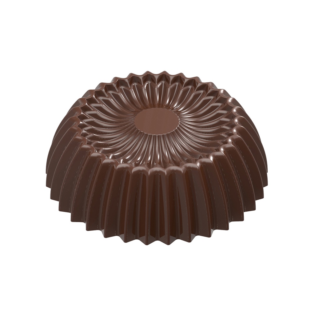 Molde de chocolate plisado & aplastado