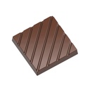Chocoladevorm karak met lijntjes