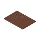 Stampo di cioccolato caraque con griglia