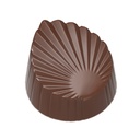 Chocolate mould leaf pleated