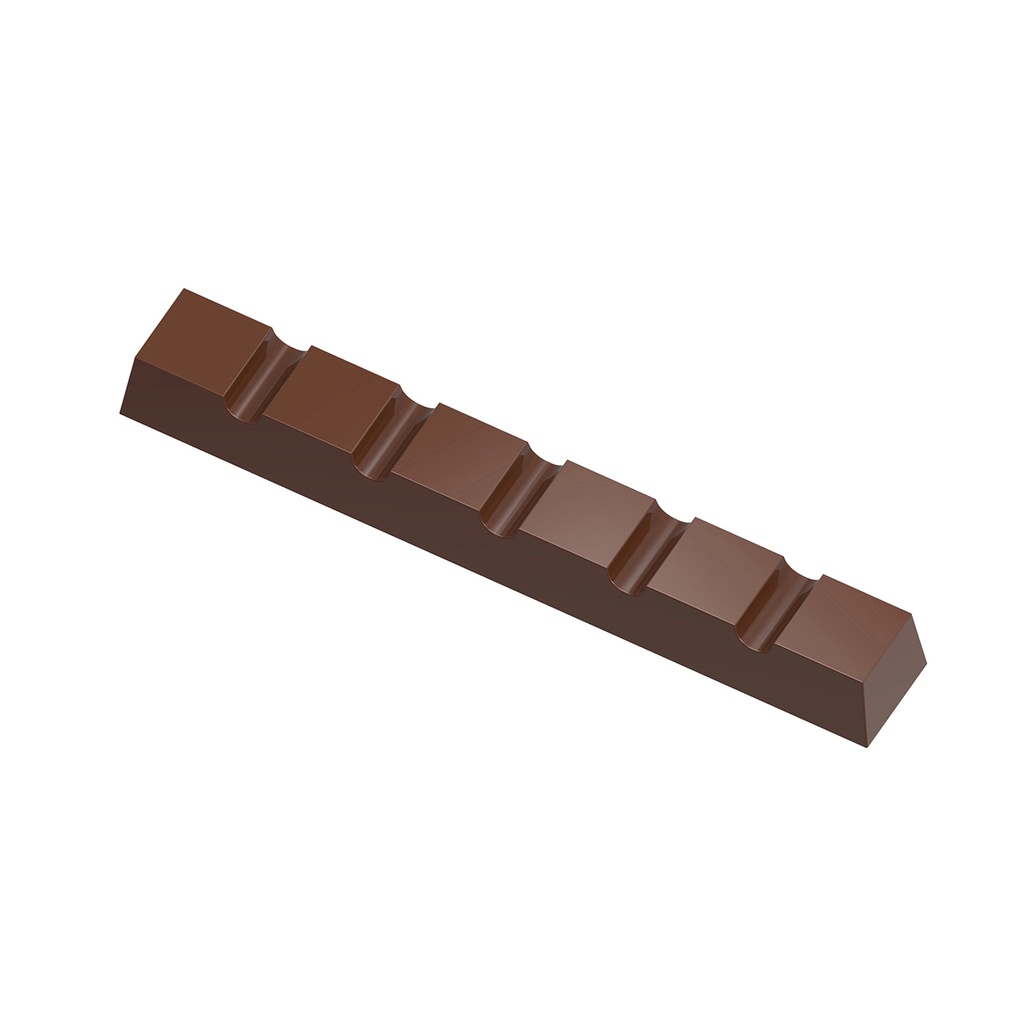 Stampo di cioccolato barretta 6 porzioni quadrate