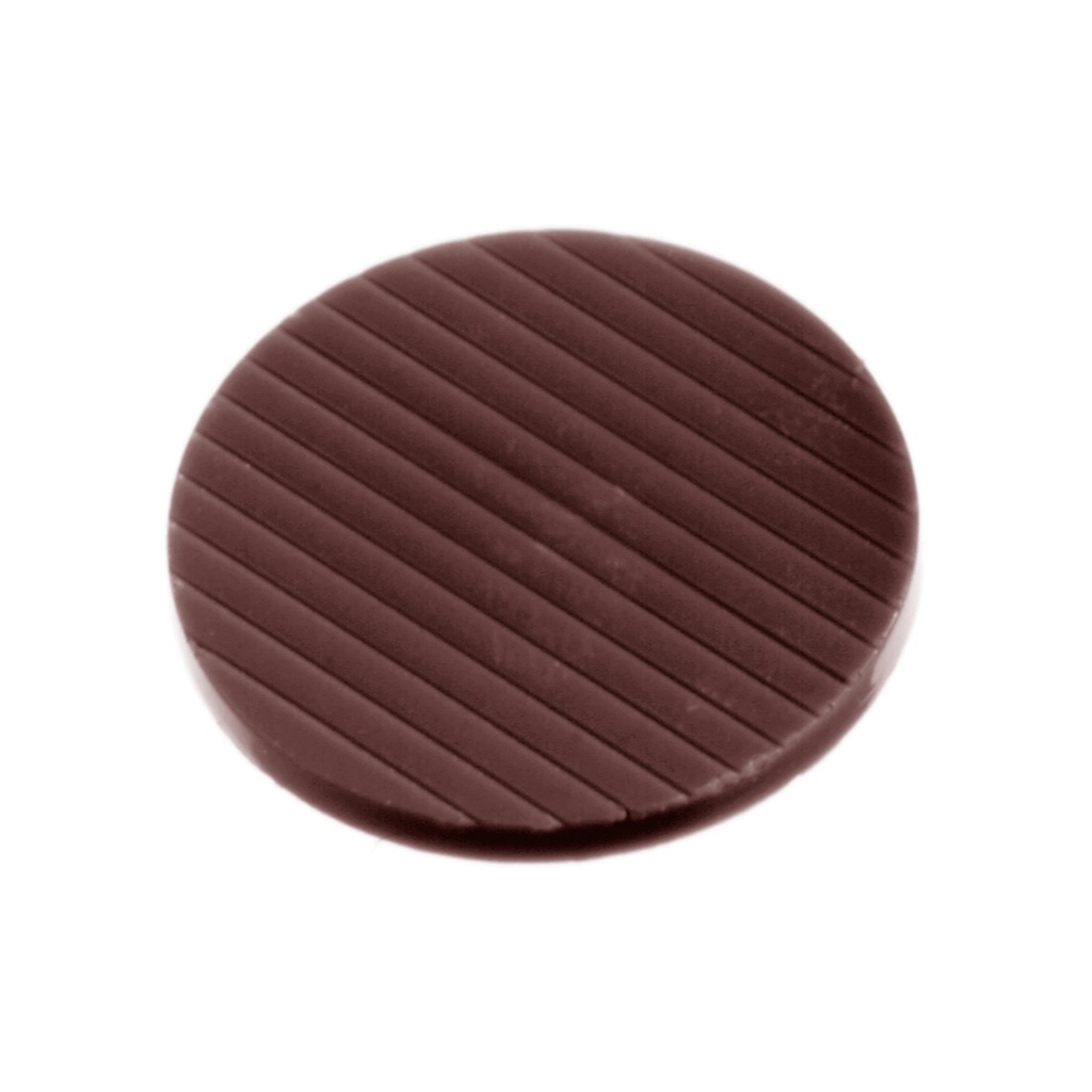Stampo di cioccolato caraque rotonda Ø 33 mm