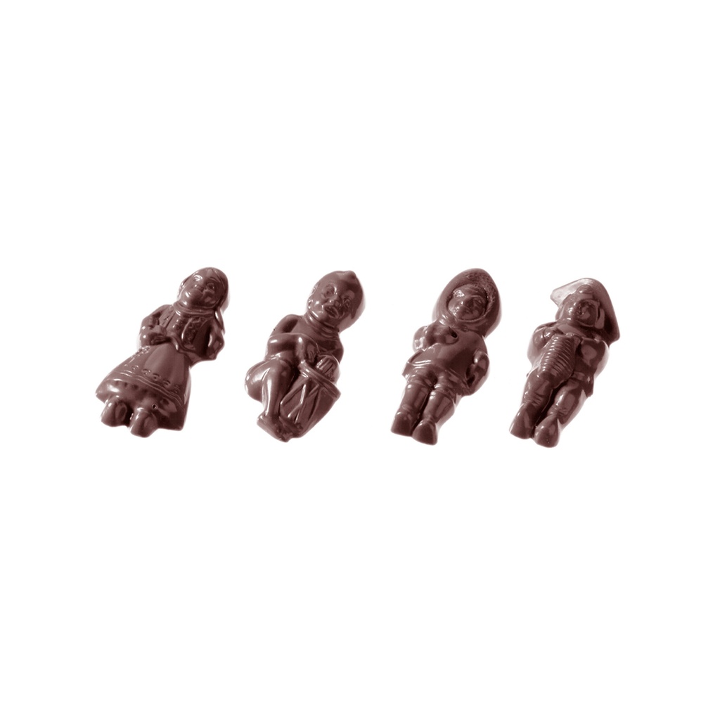 Chocolate mould traditional costumes 8 fig.