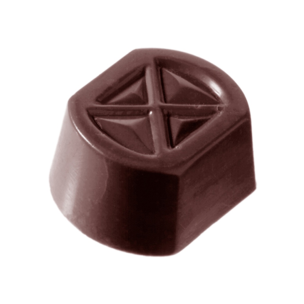 Chocoladevorm vierkant kruis