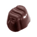 Chocoladevorm ovaal gegolfd