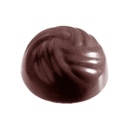 Chocoladevorm halve bol geweven Ø 25 mm