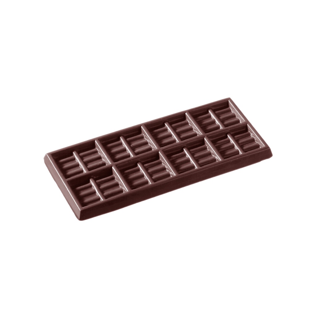 Molde de chocolate tableta ventanas