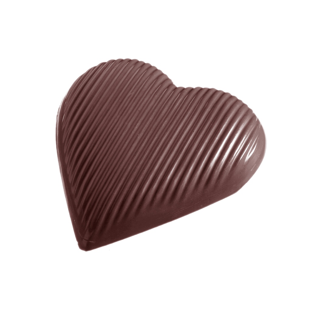 Chocoladevorm hart gestreept 145 mm