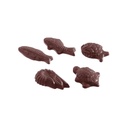 Molde de chocolate caraque marisco 5 fig.