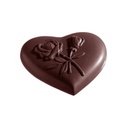 Chocolate mould heart rose
