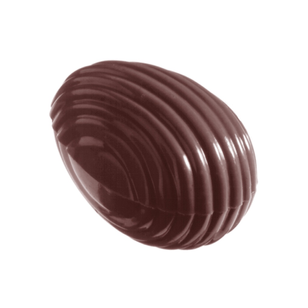 Molde de chocolate huevo rayado 32 mm