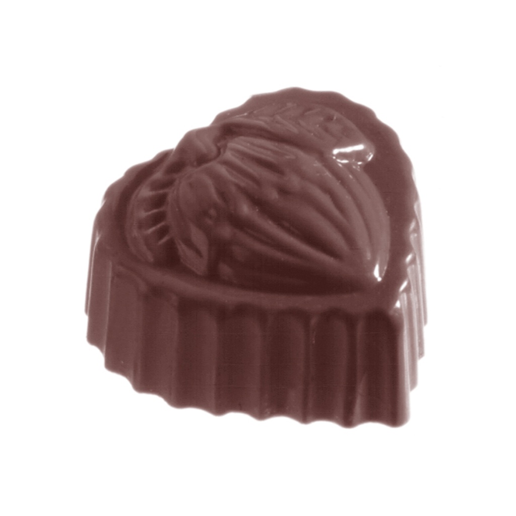 Molde de chocolate corazón avellena