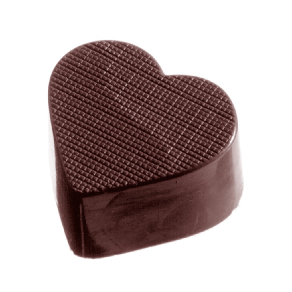 Chocolate mould heart checkered