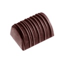 Chocoladevorm buche met lijntjes