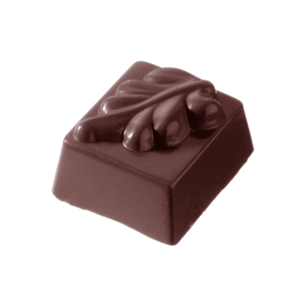 Chocolate mould rectangular leaf