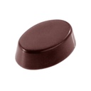 Stampo di cioccolato ovale pieno