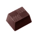 Molde de chocolate cuadrado rayado