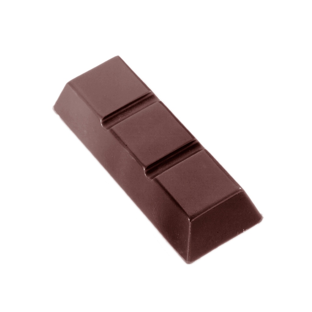 Stampo di cioccolato barretta con 3 cubi