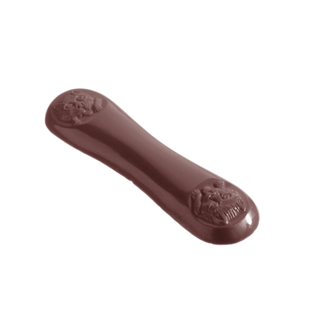 Molde de chocolate lengua de gato