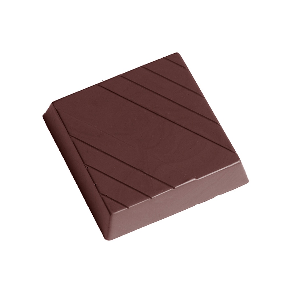 [2356CW] Molde de chocolate cuadrado rayado