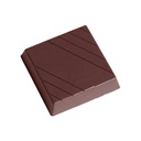 Chocoladevorm vierkant gelijnd
