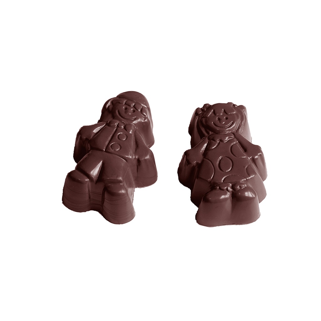 Stampo di cioccolato bambini 2 soggetti