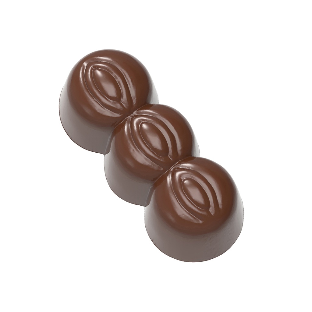 Chocolate mould three nuts
