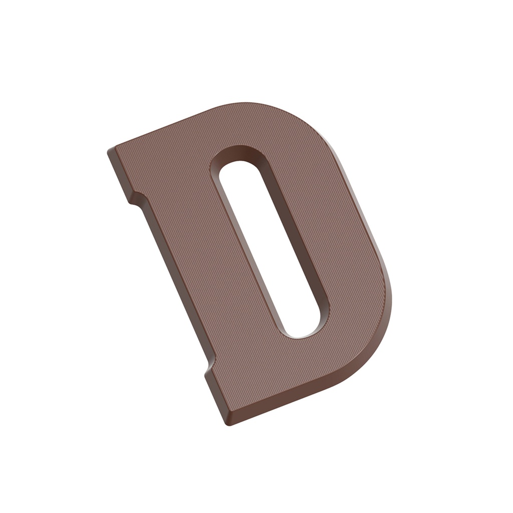 Stampo di cioccolato lettera D 135 gr