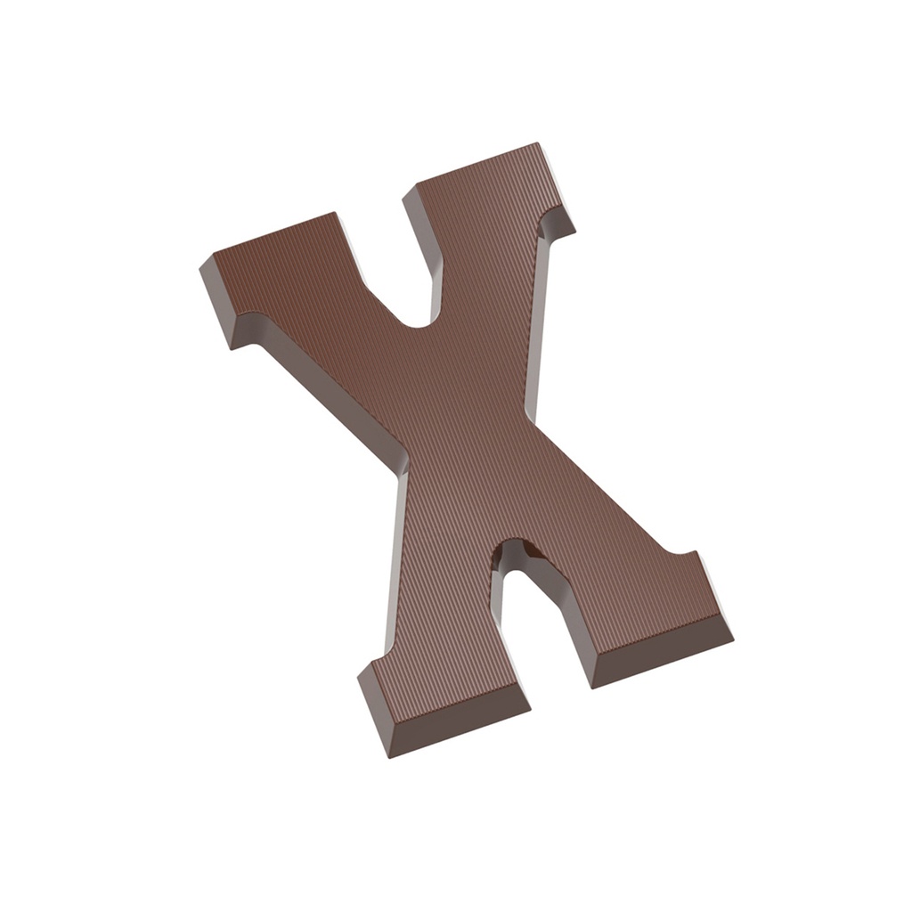 Molde de chocolate letra X 135 gr