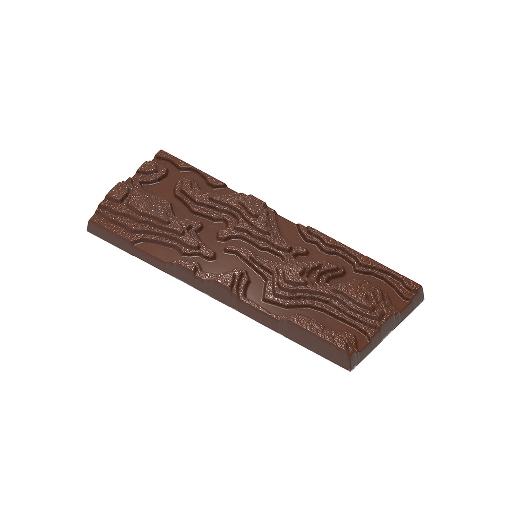 Chocolate mould tablet earth - topographic - Seb Pettersson