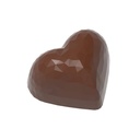 Moule à chocolat coeur facette
