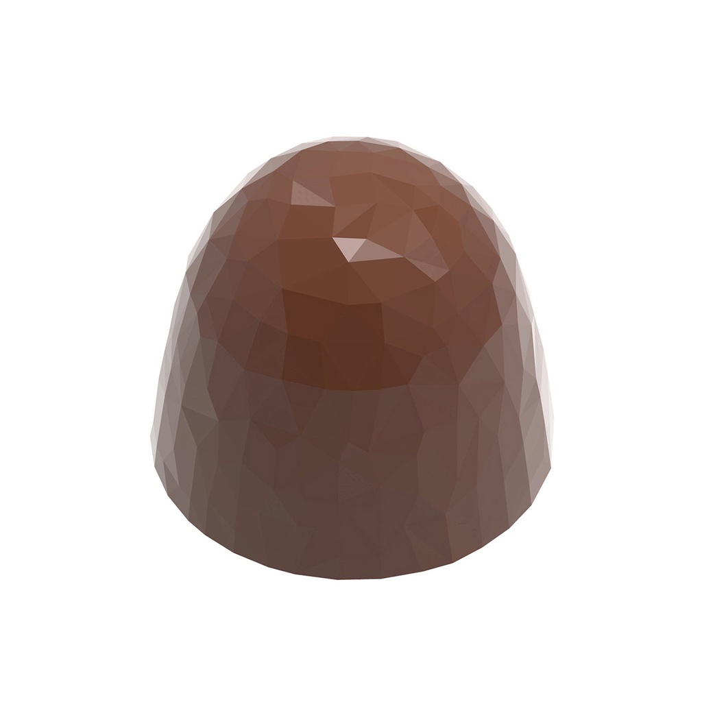 Chocolate mould cone facet