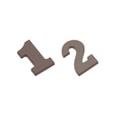 Molde de chocolate números 1 y 2