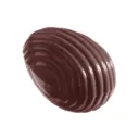 Molde de chocolate magnético huevo rayado 30 mm