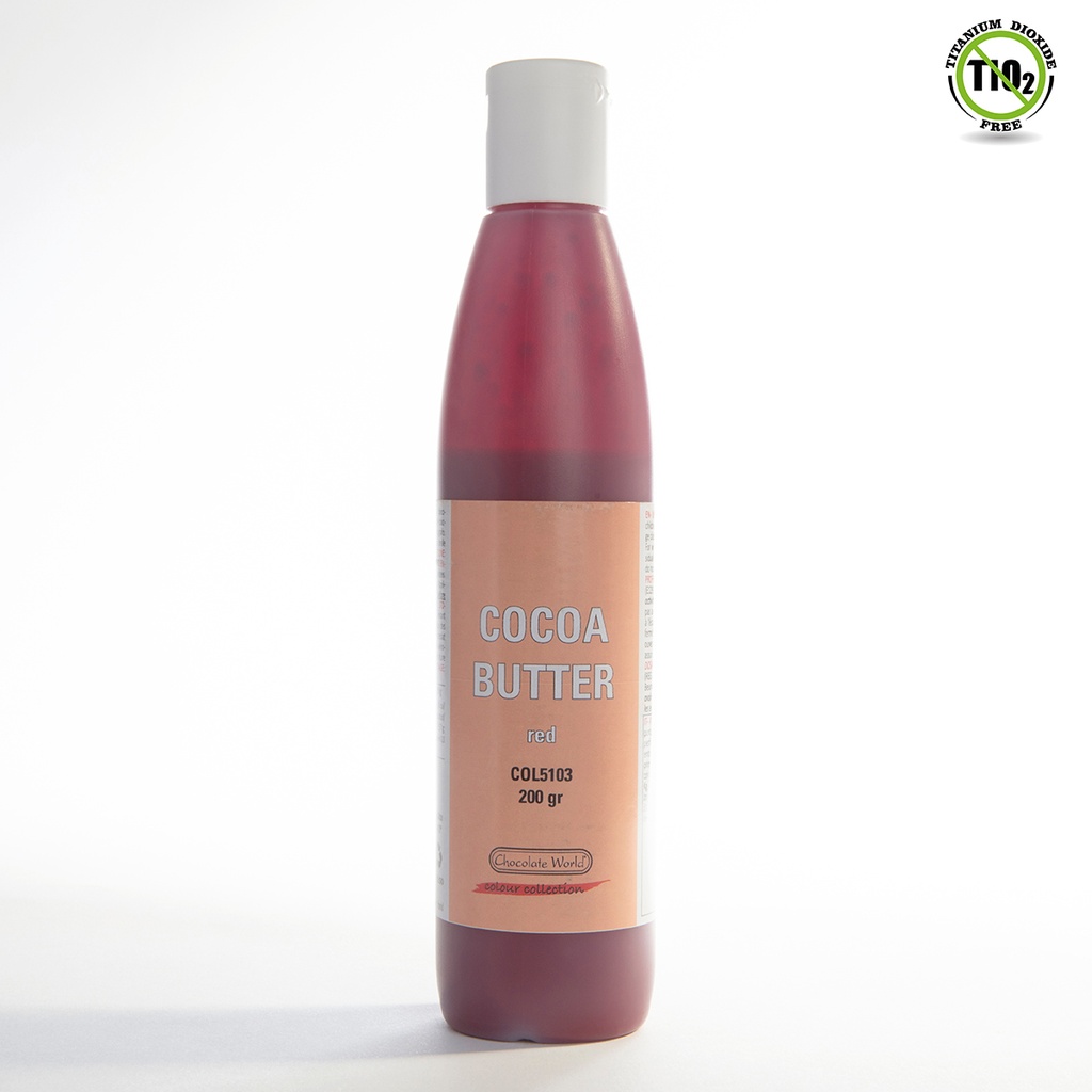[COL5103] Manteca di cacao rojo AZO 200 gr