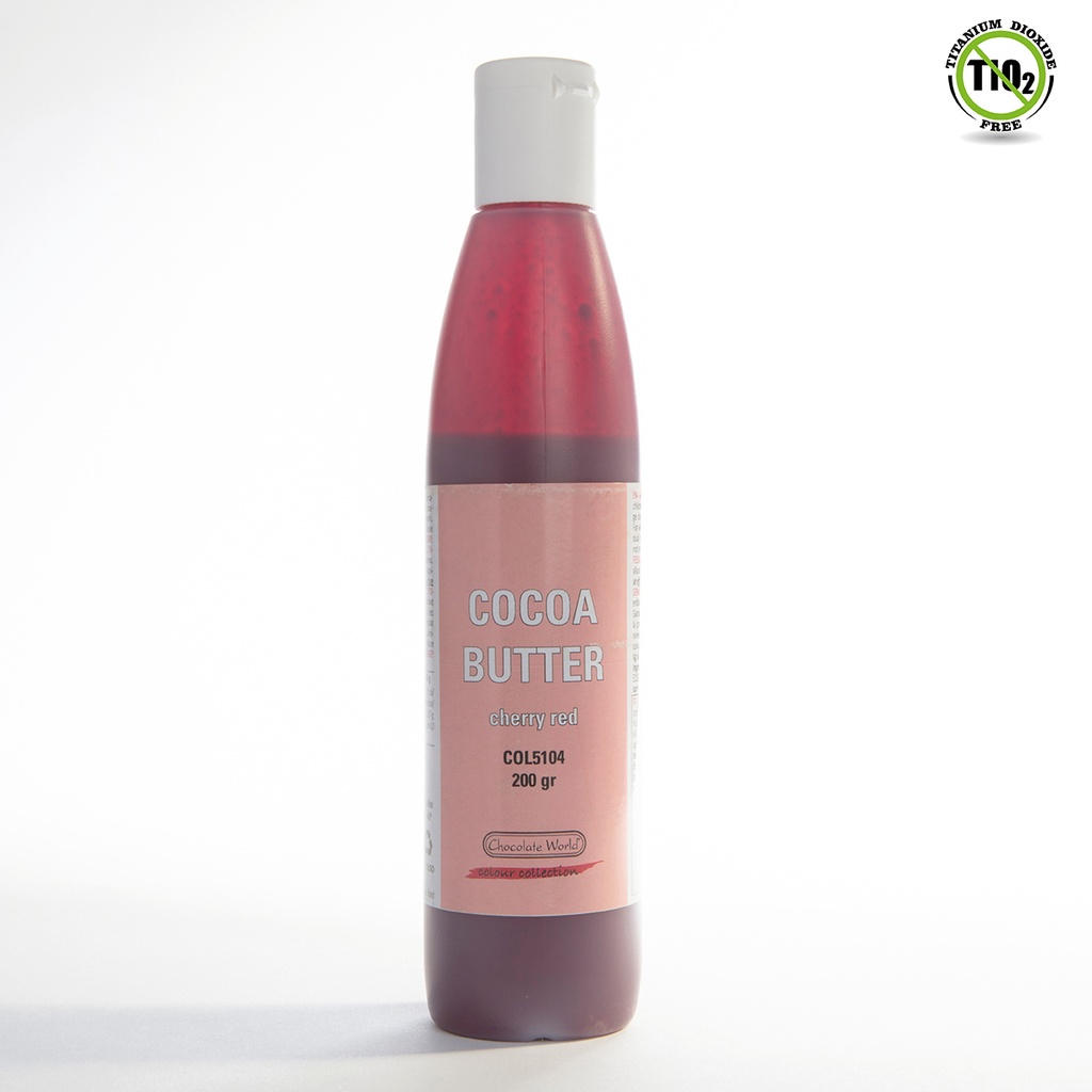 [COL5104] Beurre de cacao rouge cerise AZO 200 gr