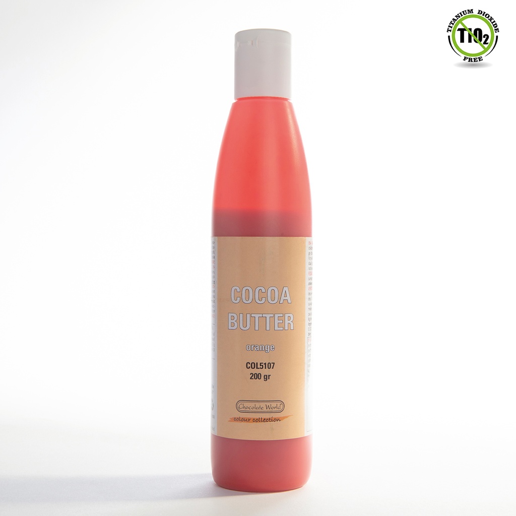 [COL5107] Cacaoboter oranje AZO 200 gr E110