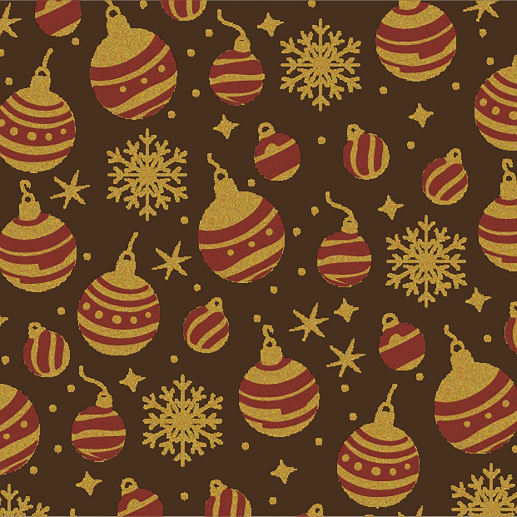 [F036440] Transferts 300 x 400 mm Xmas Baubles
