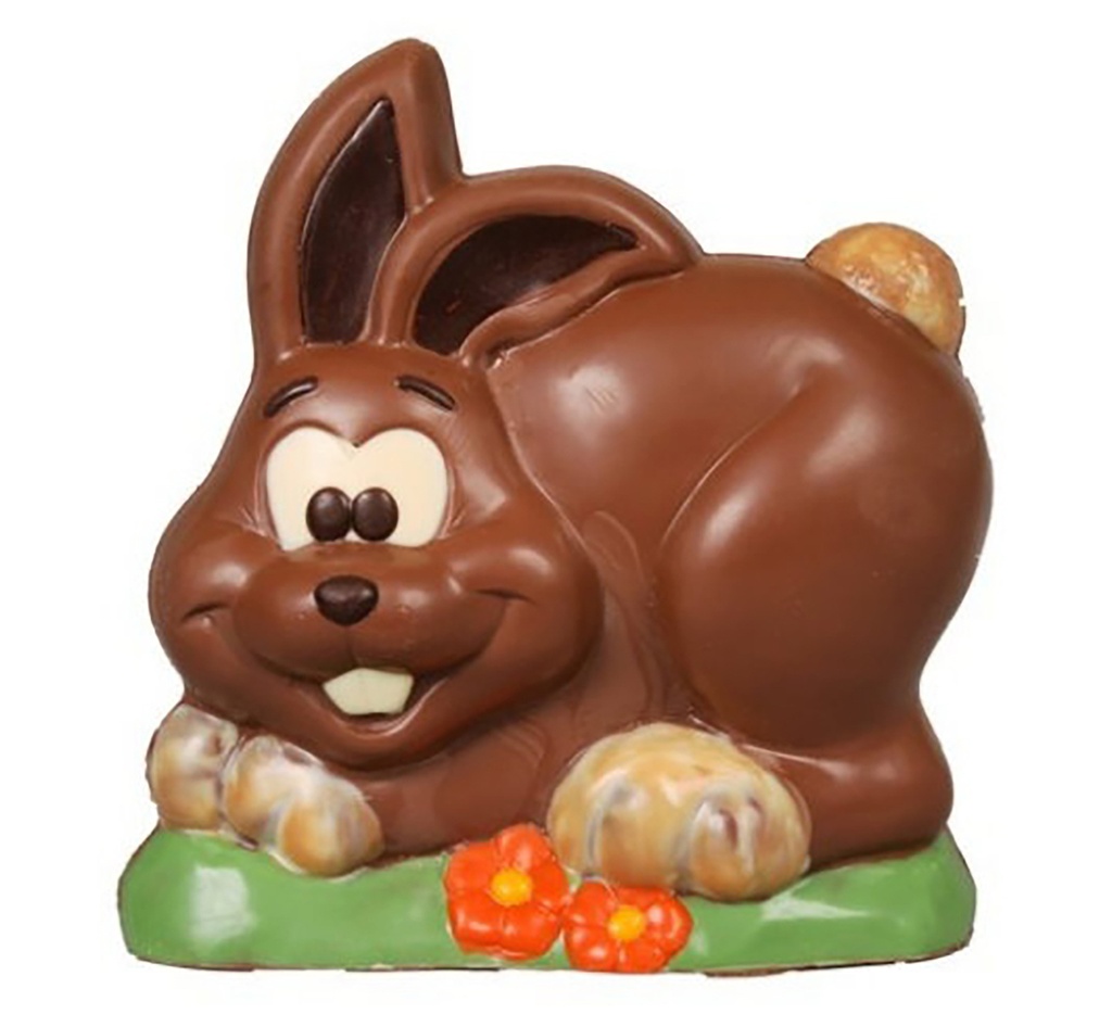 Chocolate mould sitting rabbit 88 mm