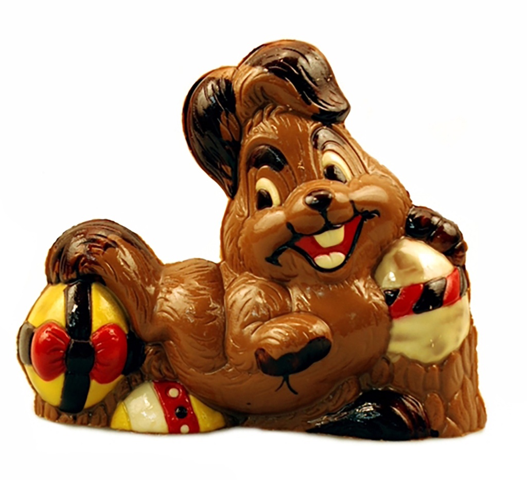 [H221075/C] Stampo di cioccolato lepre sdraiata